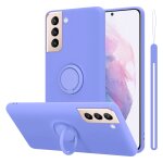 Coque pour samsung galaxy s22 plus en liquid light purple housse de protection tui en silicone tpu flexible ...