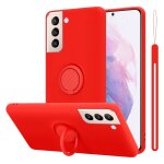 Coque pour samsung galaxy s22 plus en liquid red housse de protection tui en silicone tpu flexible avec ...