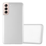 Coque pour samsung galaxy s22 en metallic argent housse de protection �tui en silicone tpu flexible - ...