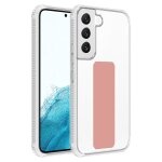 Coque pour samsung galaxy s22 en rose housse de protection �tui en silicone tpu flexible avec support ...