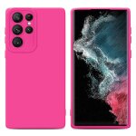 Coque pour samsung galaxy s22 ultra en fluid hotpink housse de protection �tui en silicone tpu flexible ...