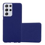 Coque pour samsung galaxy s22 ultra en frost bleu fonc housse de protection tui en silicone tpu flexible ...