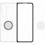 Coque samsung galaxy z fold 5 avec support amovible - transparente - neuf
