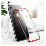 Coque silicone bord pour iphone xr apple bumper fine transparente - neuf