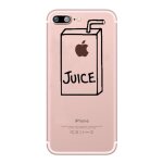 Coque silicone pour iphone 12 pro juice fun jus de pomme boisson transparente protection gel souple - ...