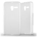 Coque silicone unie compatible givr� blanc alcatel one touch pop 3 5. 0 - neuf