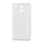 Coque silicone unie compatible givr� blanc sony xperia p - neuf