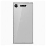 Coque silicone unie compatible givr� blanc sony xperia xz1 - neuf