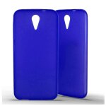 Coque silicone unie compatible givr bleu htc desire 620 - neuf