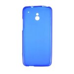 Coque silicone unie compatible givr bleu htc one mini - neuf