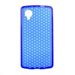 Coque silicone unie compatible givr bleu lg google nexus 5 - neuf
