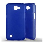 Coque silicone unie compatible givr� bleu lg k4 - neuf