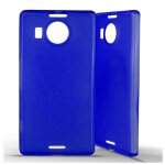 Coque silicone unie compatible givré bleu nokia lumia 950 xl - neuf Coque silicone unie compatible givré bleu nokia lumia 950 xl - neuf