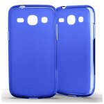 Coque silicone unie compatible givré bleu samsung galaxy core plus - neuf Coque silicone unie compatible givré bleu samsung galaxy core plus - neuf