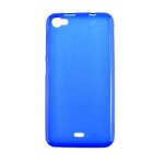 Coque silicone unie compatible givr� bleu wiko jimmy - neuf
