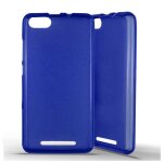 Coque silicone unie compatible givr� bleu wiko lenny 3 - neuf