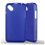 Coque silicone unie compatible givr� bleu wiko sunny - neuf