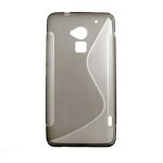 Coque silicone unie compatible givr noir htc one max t6 - neuf