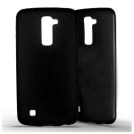 Coque silicone unie compatible givr� noir lg k10 - neuf