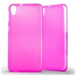 Coque silicone unie compatible givré rose htc desire 820 - neuf Coque silicone unie compatible givré rose htc desire 820 - neuf