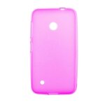 Coque silicone unie compatible givré rose nokia lumia 530 - neuf Coque silicone unie compatible givré rose nokia lumia 530 - neuf