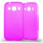Coque silicone unie compatible givr rose samsung galaxy ace 4 - neuf