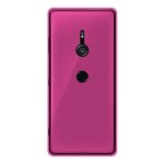 Coque silicone unie compatible givr� rose sony xperia xz3 - neuf