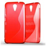 Coque silicone unie compatible givré rouge htc desire 620 - neuf Coque silicone unie compatible givré rouge htc desire 620 - neuf