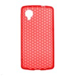 Coque silicone unie compatible givr rouge lg google nexus 5 - neuf