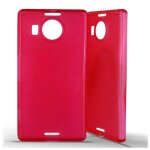 Coque silicone unie compatible givré rouge nokia lumia 950 xl - neuf Coque silicone unie compatible givré rouge nokia lumia 950 xl - neuf