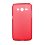 Coque silicone unie compatible givré rouge samsung galaxy core 2 - neuf Coque silicone unie compatible givré rouge samsung galaxy core 2 - neuf