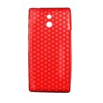Coque silicone unie compatible givr� rouge sony xperia p - neuf