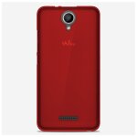 Coque silicone unie compatible givr� rouge wiko harry - neuf