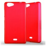 Coque silicone unie compatible givr� rouge wiko pulp 4g - neuf