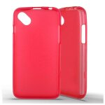 Coque silicone unie compatible givr� rouge wiko sunny - neuf