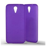 Coque silicone unie compatible givré violet htc desire 620 - neuf Coque silicone unie compatible givré violet htc desire 620 - neuf