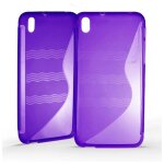 Coque silicone unie compatible givr� violet htc desire 816 - neuf