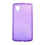 Coque silicone unie compatible givr violet lg google nexus 5 - neuf