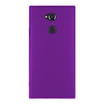 Coque silicone unie compatible givr� violet sony xperia xa2 ultra - neuf