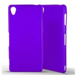 Coque silicone unie compatible givr� violet sony xperia z3 - neuf