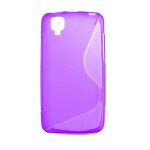 Coque silicone unie compatible givr� violet wiko goa - neuf