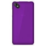 Coque silicone unie compatible givr� violet wiko sunny 2 plus - neuf
