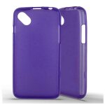 Coque silicone unie compatible givr� violet wiko sunny - neuf
