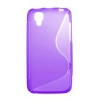 Coque silicone unie compatible givr� violet wiko sunset - neuf