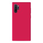 Coque silicone unie mat rose compatible samsung galaxy note 10 plus - neuf