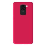Coque silicone unie mat rose compatible xiaomi redmi note 9 - neuf