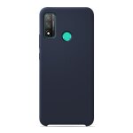 Coque silicone unie soft touch bleu nuit compatible huawei p smart 2020 - neuf