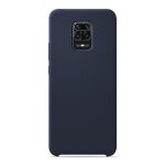 Coque silicone unie soft touch bleu nuit compatible xiaomi redmi note 9 pro - neuf Coque silicone unie soft touch bleu nuit compatible xiaomi redmi note 9 pro - neuf