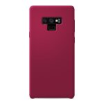 Coque silicone unie soft touch rouge passion compatible samsung galaxy note 9 - neuf