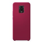 Coque silicone unie soft touch rouge passion compatible xiaomi redmi note 9 pro - neuf